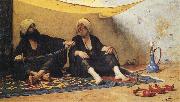 Stephen Wilson Van Schaick Turkish Idlers. France oil painting artist
